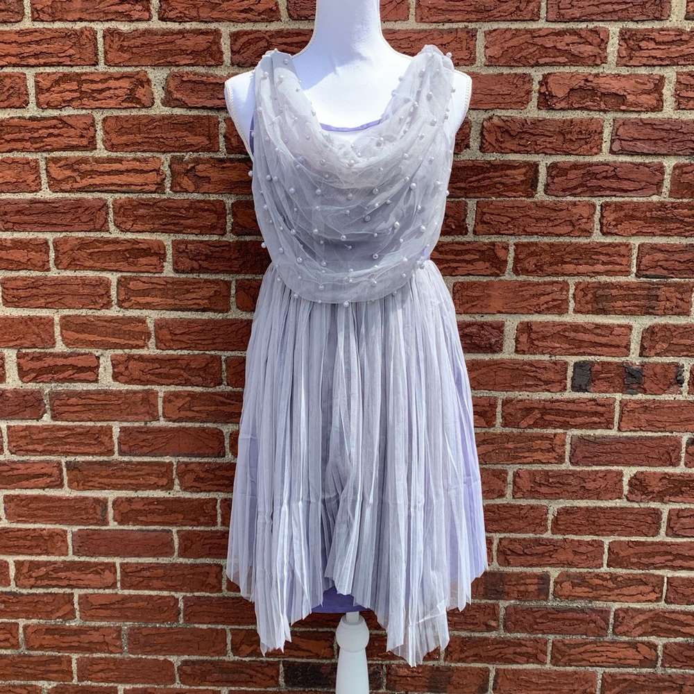 Tulle pearly detail layered dress - Picture 1 of 3